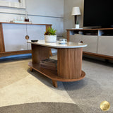 Mesa de Centro Vivaldi Café y Beige 100x45.5cm Rectangular