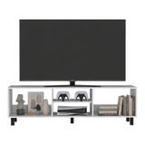 Rack de TV Tunez Plus Blanco 160x47.5cm para TV Hasta 70" Pulgadas con Cuatro Compartimientos