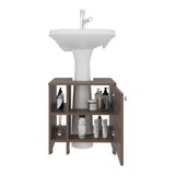 Mueble para Lavamanos Basico Avellana 47x50.5cm Individual sin Lavamanos con Una Puerta