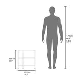 Mueble para Lavamanos Basico Avellana 47x50.5cm Individual sin Lavamanos con Una Puerta