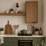 Mueble Superior de Cocina Java Natural 40x74cm con Dos Entrepaños y con Un Puerta
