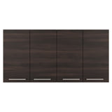 Mueble Superior de Cocina Superior Nogal 120x60cm con Un Entrepaño y con Cuatro Puertas