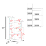 Alacena Aldan Wengue 96.2x142.5cm con Tres Puertas