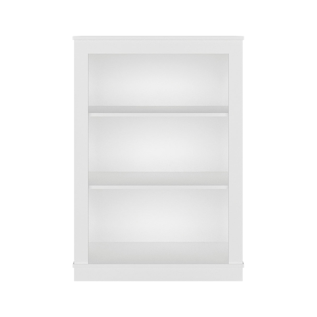 Estantería Classic Blanco 74.9x108.2cm Rectangular con Tres Compartimientos y con Dos Entrepaños