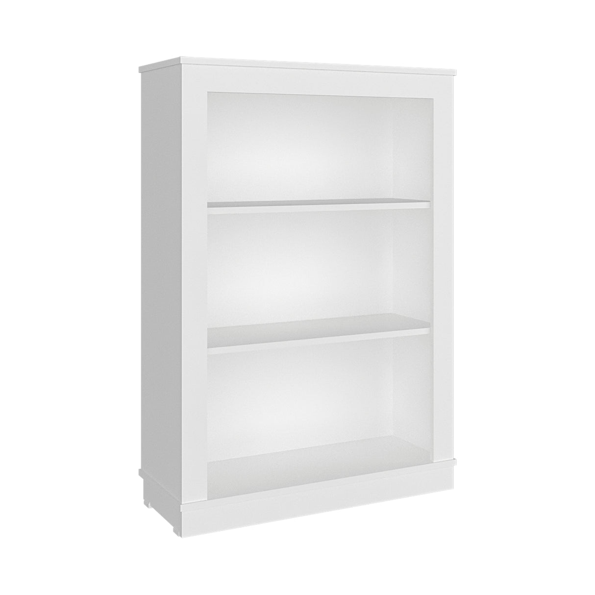Estantería Classic Blanco 74.9x108.2cm Rectangular con Tres Compartimientos y con Dos Entrepaños