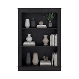 Estantería Classic Wengue 74.9x108.2cm Rectangular con Tres Compartimientos y con Dos Entrepaños