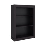 Estantería Classic Wengue 74.9x108.2cm Rectangular con Tres Compartimientos y con Dos Entrepaños