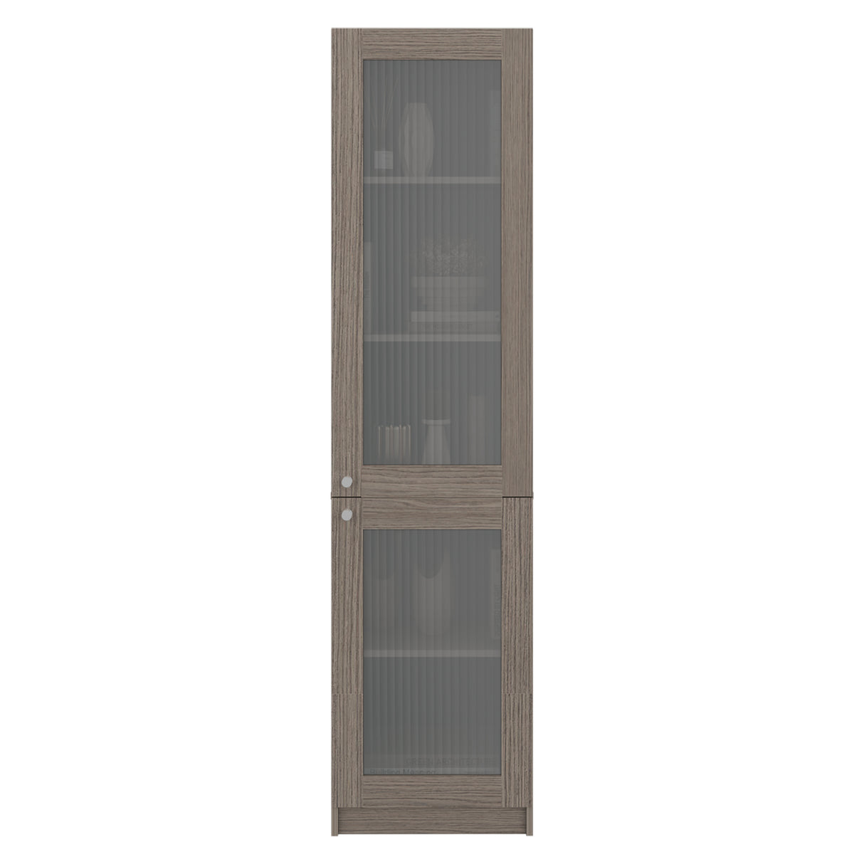 Estantería E-M6 Positano y Wengue 45.2x180.6cm Rectangular con Cinco Compartimientos y con Cuatro Entrepaños