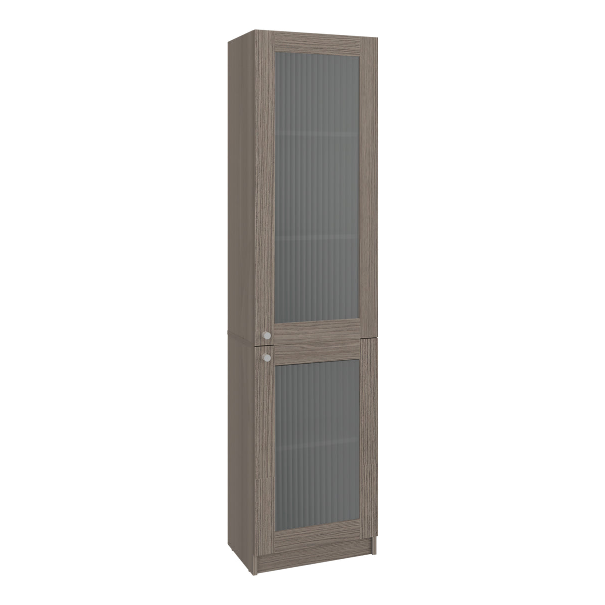 Estantería E-M6 Positano y Wengue 45.2x180.6cm Rectangular con Cinco Compartimientos y con Cuatro Entrepaños