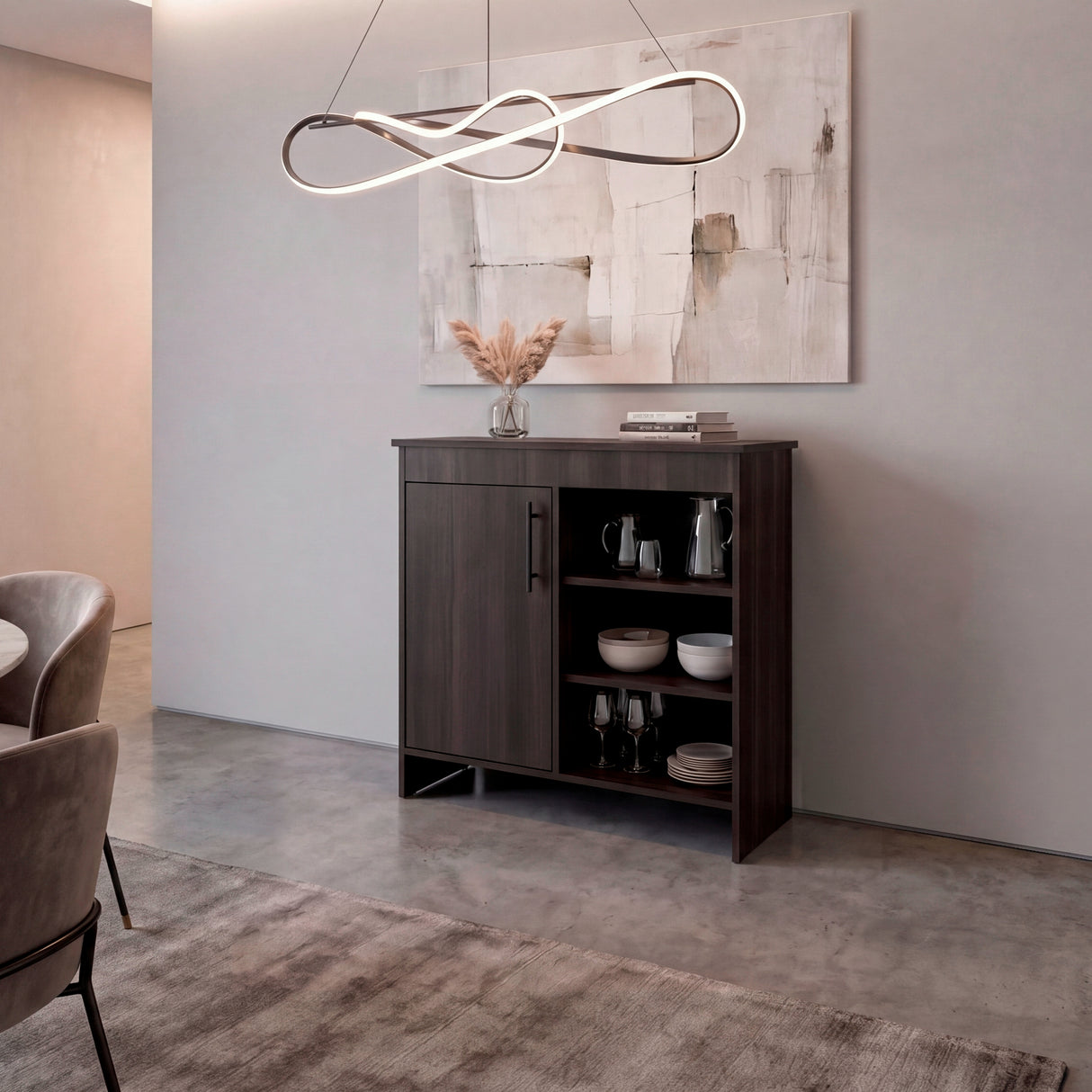 Bifé Dago Nogal 83x82cm con Una Puerta