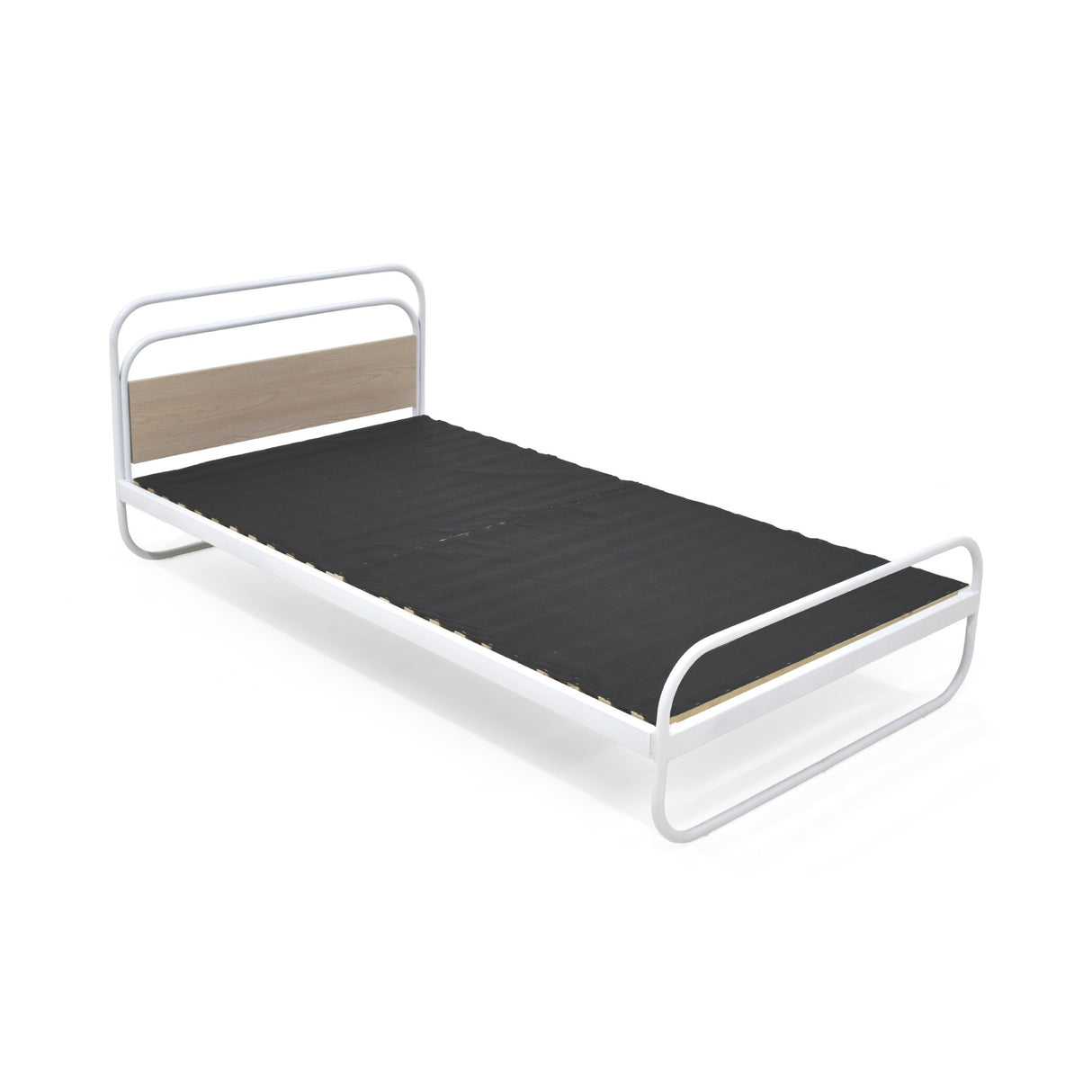 Cama Monterrey Blanco y Oasis 109x74cm para Colchón Sencillo 100 X 190 Cm con Cabecero