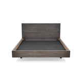 Cama Libia Tabaco y Matiz Wengue 166x90cm para Colchón Queen 160 X 190 Cm con Cabecero