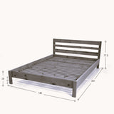 Cama Cincinnati Matiz Natural 146x77.5cm para Colchón Doble 140 X 190 Cm con Cabecero