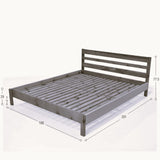 Cama Cincinnati Matiz Natural 166x77.5cm para Colchón Queen 160 X 190 Cm con Cabecero