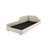 Cama Infantil Twist Trigo y Matiz Wengue 112x61cm para Colchón Sencillo 100 X 190 Cm con Cabecero