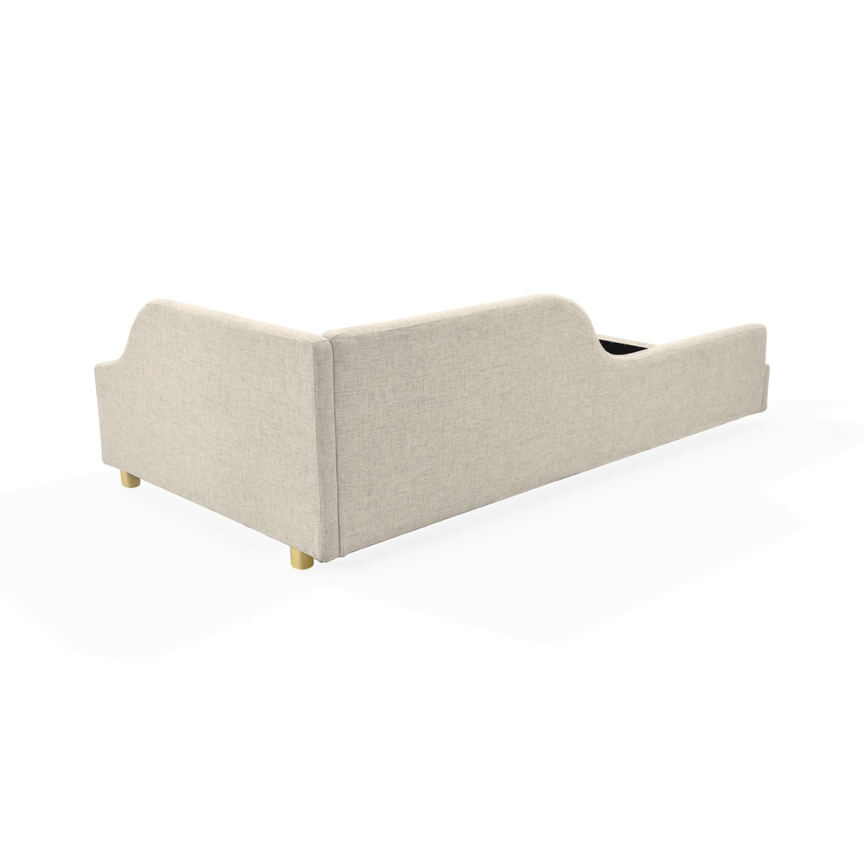 Cama Infantil Twist Trigo y Matiz Wengue 112x61cm para Colchón Sencillo 100 X 190 Cm con Cabecero