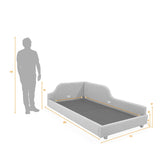 Cama Infantil Twist Trigo y Matiz Wengue 112x61cm para Colchón Sencillo 100 X 190 Cm con Cabecero