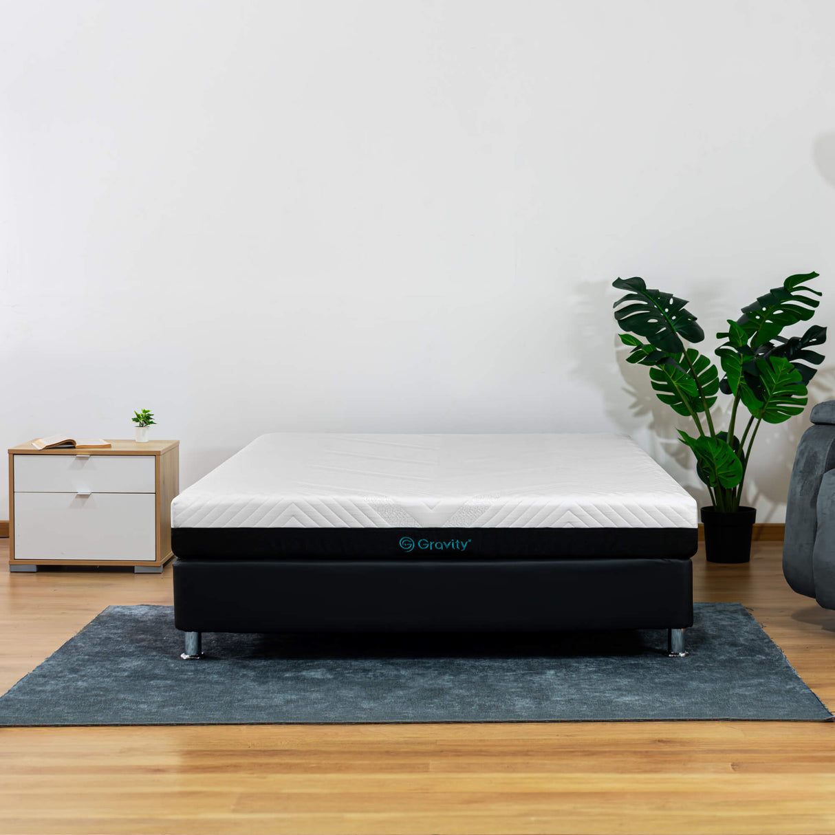 Colchón Enrollado Gravity E18 Blanco Doble 140 X 190 Cm Ortopedico Firmeza Firme