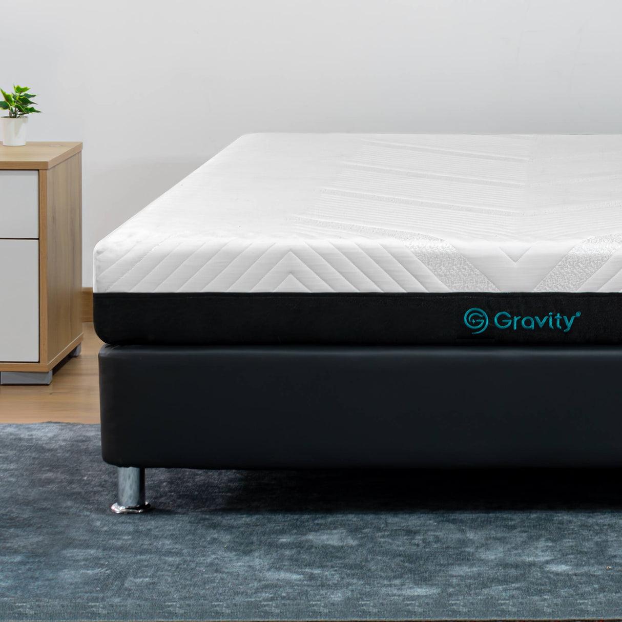 Colchón Enrollado Gravity E18 Blanco Doble 140 X 190 Cm Ortopedico Firmeza Firme
