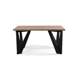 Mesa de Comedor Brixton Mácula y Matiz Negro 144x74cm