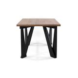 Mesa de Comedor Brixton Mácula y Matiz Negro 144x74cm