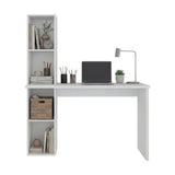 Escritorio con Biblioteca Aston Blanco 120.3x145.8cm Moderno