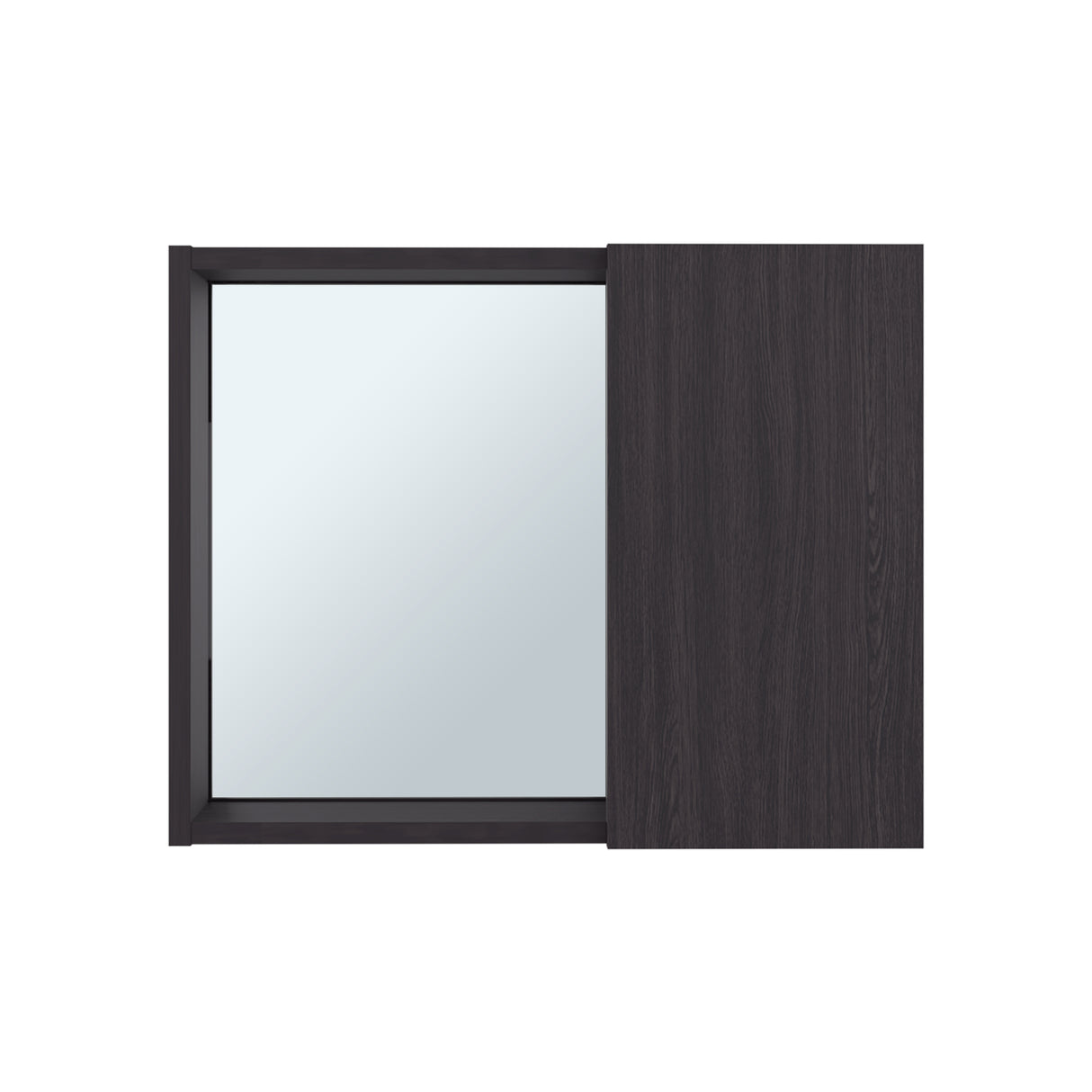 Gabinete de Baño Alessi Wengue 50.5x40.3cm con Una Puerta y con Espejo