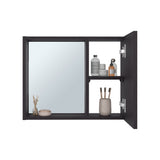 Gabinete de Baño Alessi Wengue 50.5x40.3cm con Una Puerta y con Espejo