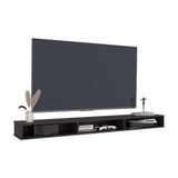 Rack de TV Luft Nogal 180x15cm para TV Hasta 75" Pulgadas y con Tres Compartimientos