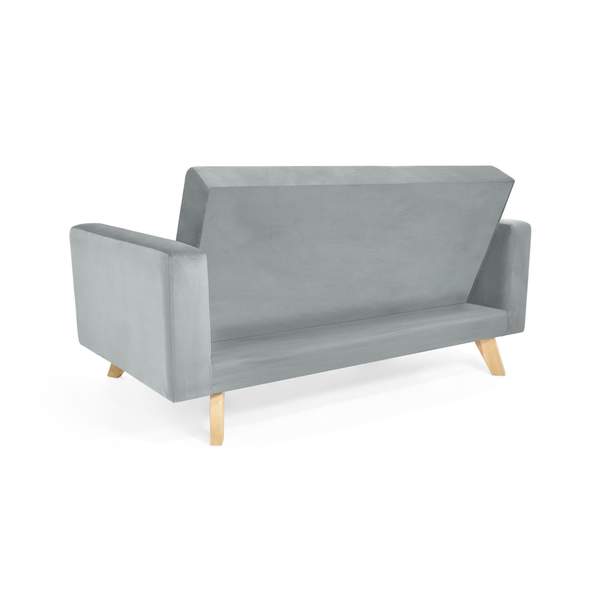 Sofá Baru Plata y Matiz Natural 150x82cm de Dos Puestos y con Apoya Brazos