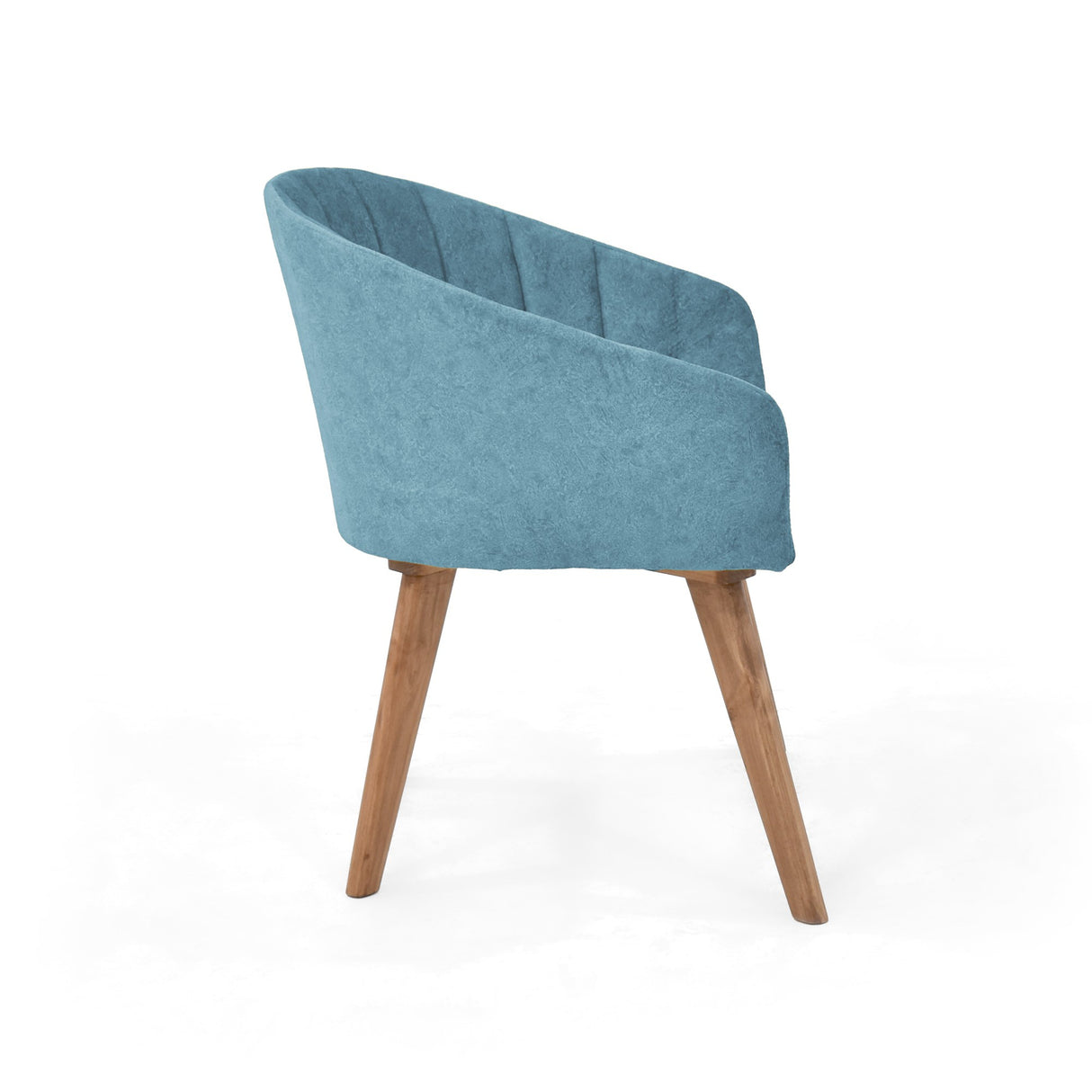 Poltrona Shanghai Turquesa y Matiz Caoba 69x77cm de Un Puestos y con Apoya Brazos