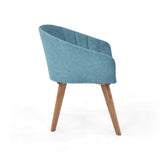 Poltrona Shanghai Turquesa y Matiz Caoba 69x77cm de Un Puestos y con Apoya Brazos