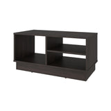 Mesa de Centro Caoba Nogal 80x39.6cm Rectangular con Compartimiento
