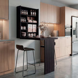 Bar Vatta Wengue 60x80cm con Siete Compartimientos