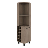 Bar Esquinero Kaia Cannolo 45x180cm con Doce Compartimientos y con Diez Portabotellas