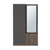 Closet Seville Milan y Plomo 106.6x180cm con Una Puerta y con Espejo