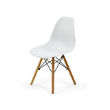 Juego de comedor Belfast Blanco y Matiz Natural 120x72cm Rectangular de Patas Cuatro Puestos con Cuatro Sillas