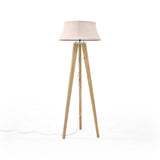 Lámpara de Piso Reims Beige y Matiz Natural 55x155cm para una Bombilla LED sin Bombilla