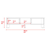 Rack de TV Dago Capri y Fresno 160x41.8cm para TV Hasta 65" Pulgadas con Un Compartimiento