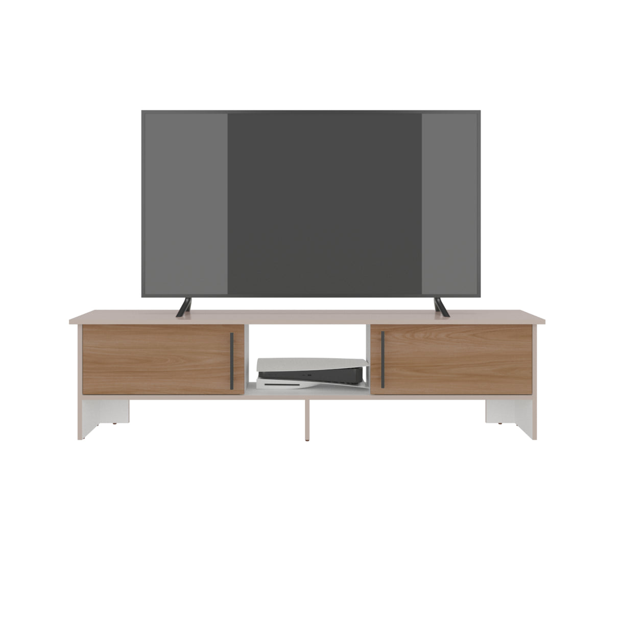 Rack de TV Dago Capri y Fresno 160x41.8cm para TV Hasta 65" Pulgadas con Un Compartimiento