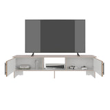 Rack de TV Dago Capri y Fresno 160x41.8cm para TV Hasta 65" Pulgadas con Un Compartimiento