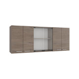 Mueble Superior de Cocina Cannolo 150x60cm con Seis Puertas y con Dos Entrepaños