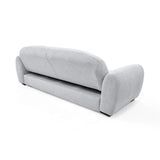 Sofacama Auren Plata y Matiz Wengue 240x85cm de Tres Puestos Reclinable con Apoya Brazos
