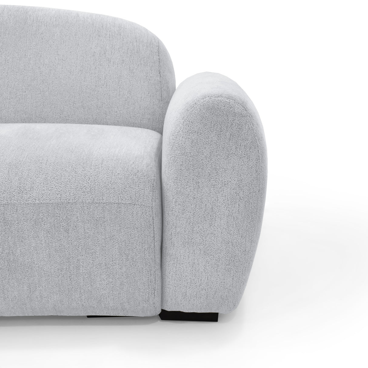 Sofacama Auren Plata y Matiz Wengue 240x85cm de Tres Puestos Reclinable con Apoya Brazos