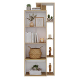 Biblioteca Sully Cartagena y Blanco 71.3x173.4cm Rectangular con Ocho Compartimientos y con Seis Entrepaños