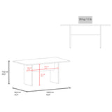 Mesa de Comedor Beijing Positano 160x74.6cm Rectangular de Seis Puestos sin Sillas