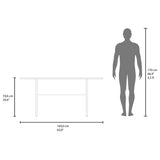 Mesa de Comedor Beijing Positano 160x74.6cm Rectangular de Seis Puestos sin Sillas