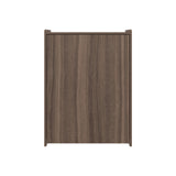 Escritorio Plegable Lesli Avellana 63.6x85.6cm con Organizador de Libros