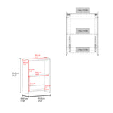 Escritorio Plegable Lesli Wengue 63.6x85.6cm con Organizador de Libros