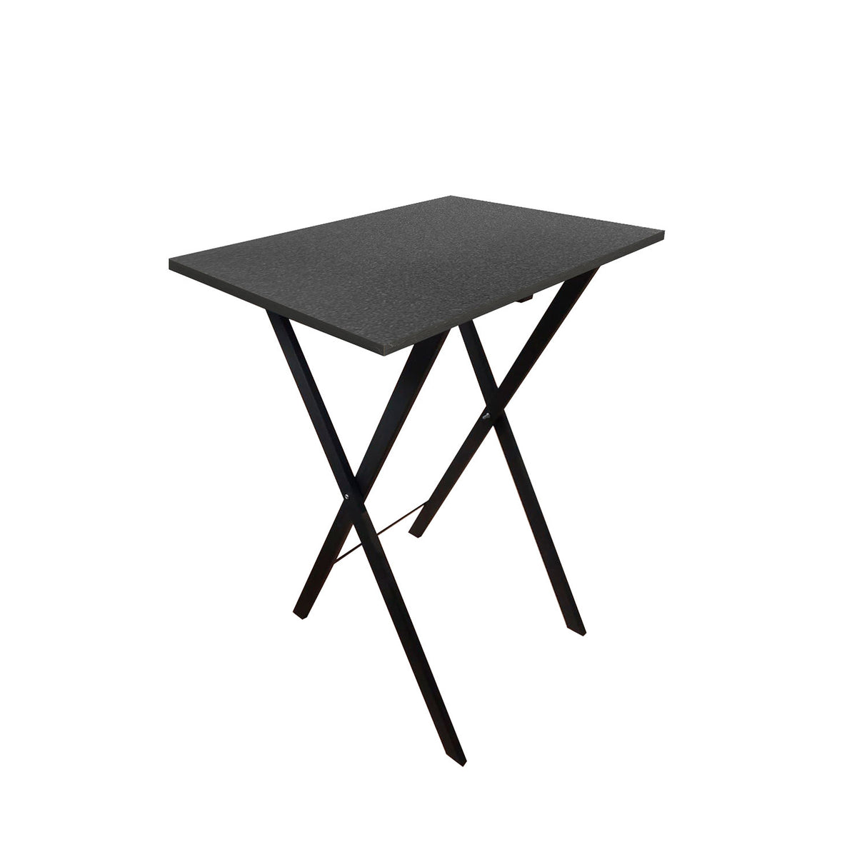 Mesa Auxiliar Plegable Roma Negro 48x59cm Clásica de Patas